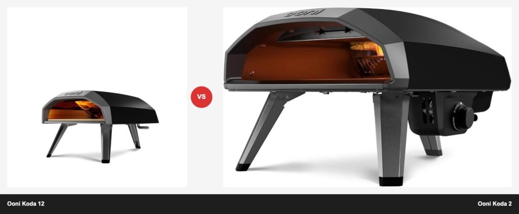 Ooni Koda 12 vs Koda 2 (2026): Which Should You Buy? Ooni Koda 12 vs Ooni Koda 2 side-by-side comparison